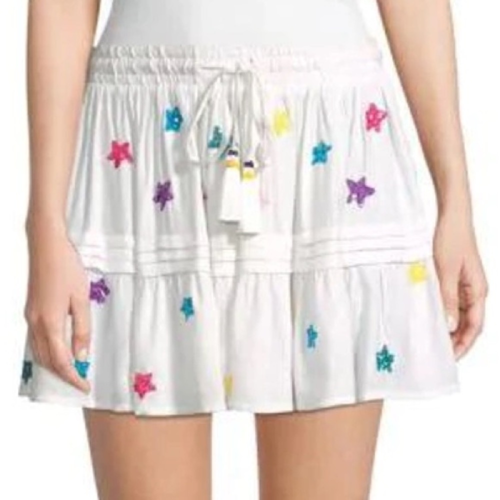 Rococo Sand Rainbow Sequin Mini Skirt